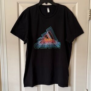 Men’s Adidas Black Tee w/ Vibrant Logo